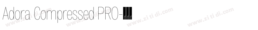 Adora Compressed PRO字体转换